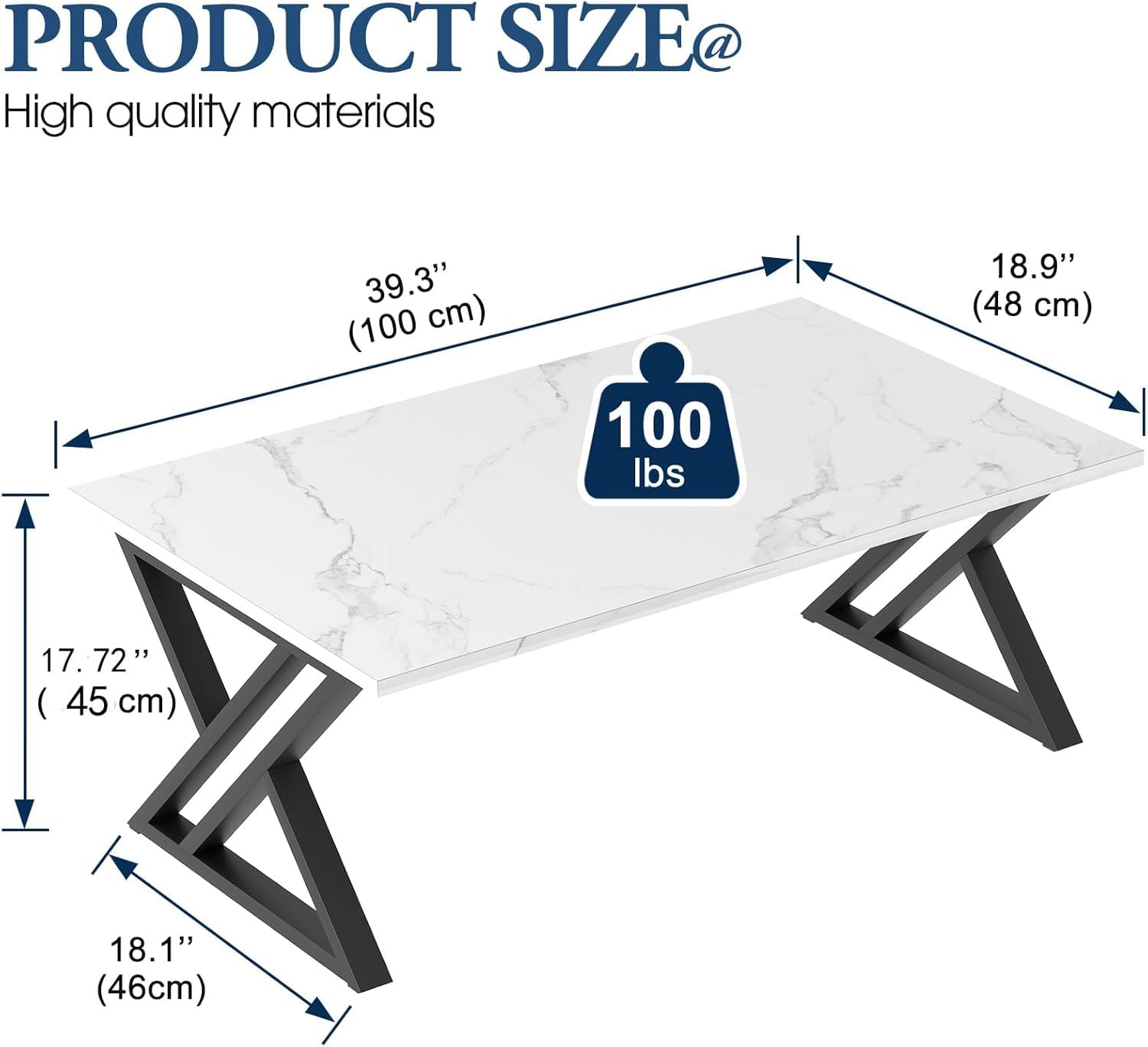 Coffee Tables,living room Table,Center Tea Side with Robust Steel Frame