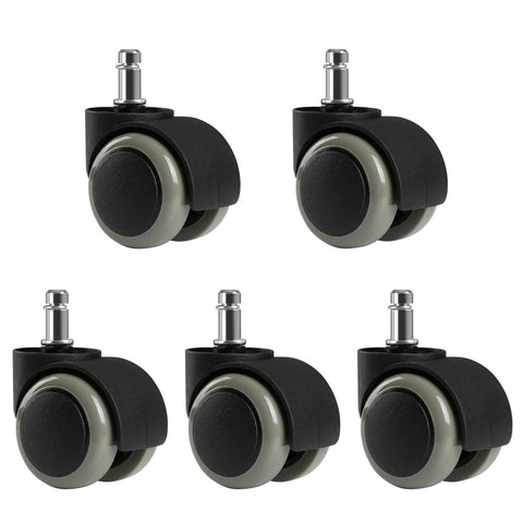 LIHAO 5 Pcs Wheels For Office Chair 11mm Office Chair Wheels Replacement
