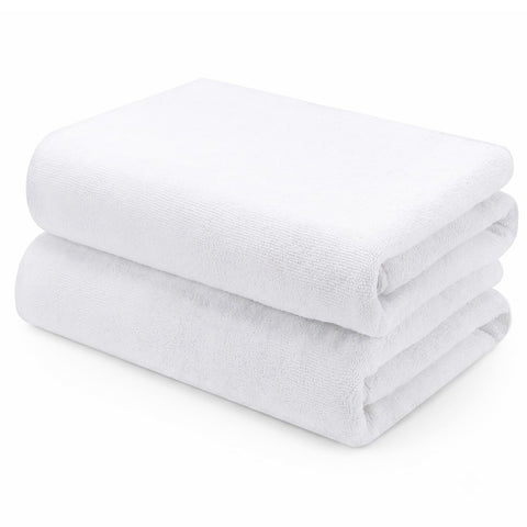 saerryor 2 Pack White Salon Towel, Quick Drying Hair Drying Salon Towel