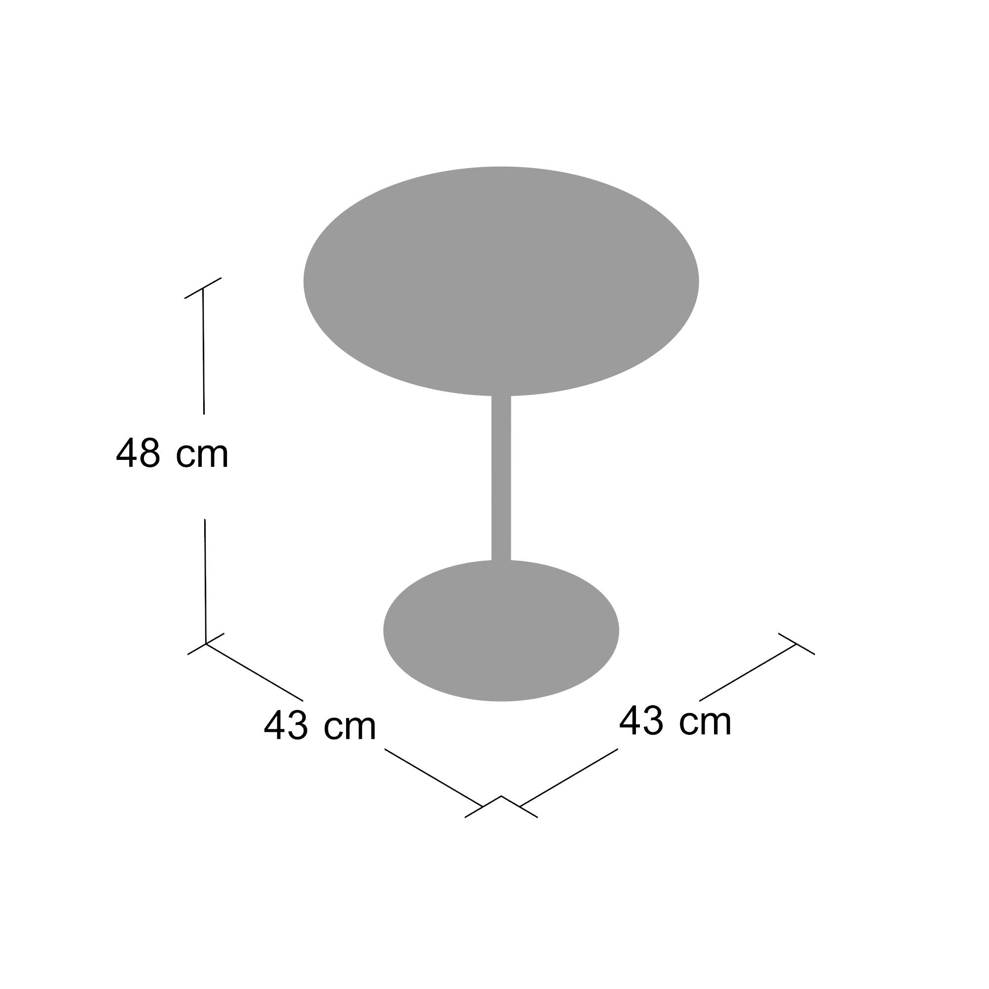 ASPECT Eleni Side/End Table-Clear Glass Top,Gold Finish Metal Base