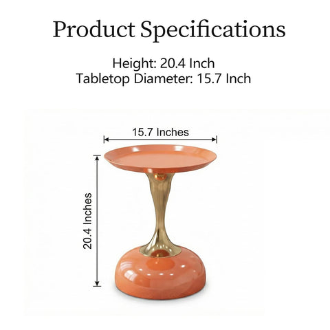 wangbochuan Stylish Hourglass Side Table - Contemporary Design for Living Rooms, Cafes, Dining Areas, Bedrooms, and Outdoor Spaces