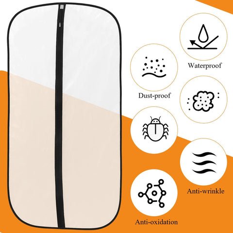 12 Pack Garment Bags, PEVA Translucent Clothes Covers, Suit Bag 40in