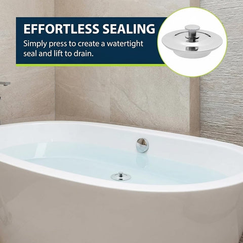 Universal Bath Plug Replacement, Drain Stopper for 40-45mm Holes, Bath Plugs, Bathtub, Kitchen, Sink Stopper