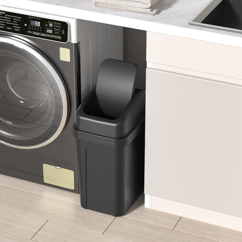 Zopnny 7 L Small Rubbish Bin, Trash Bin for Bathroom or Bedroom