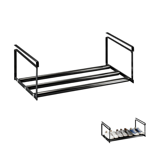 DHSUN Hanging Shoe Rack Storage In The Wardrobe, Length Adjustable 40-70CM, Plug-and-Play