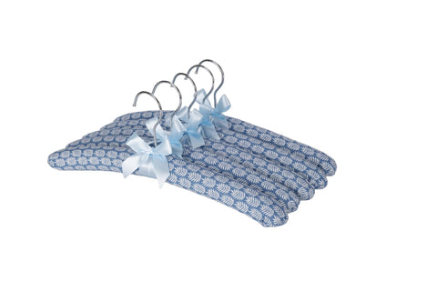 Xiabing Anti-Slip Satin Padded Clothes Hangers with Rotatable Hooks No Shoulder Bump for Women Heavy Sweaters, Coats, Suits (5, Fern-Leaf)