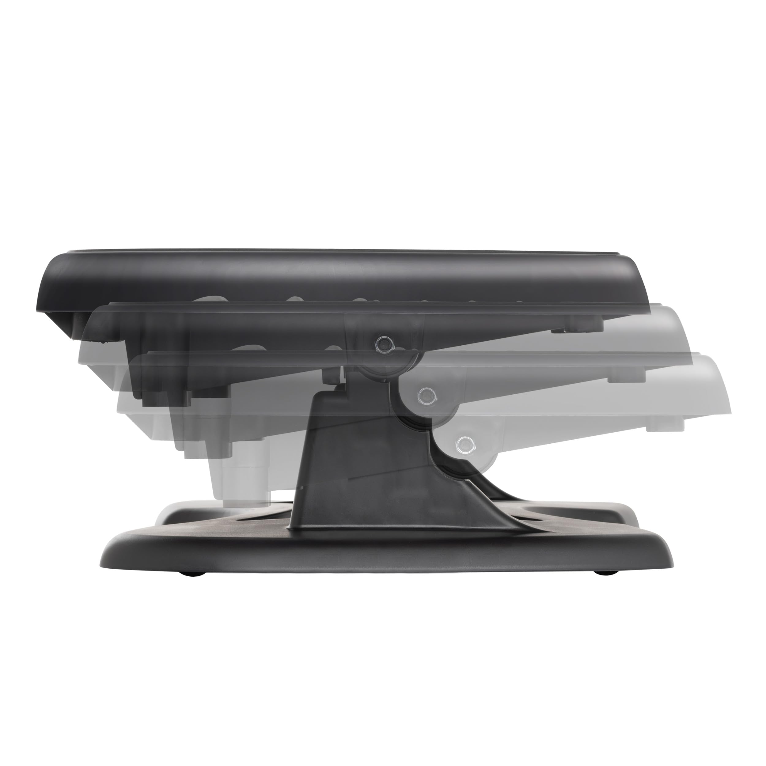 Unilux Nymphea Ergonomic Footrest – Adjustable Height & Tilt, Anti-Slip, Black, 42 x 32 cm