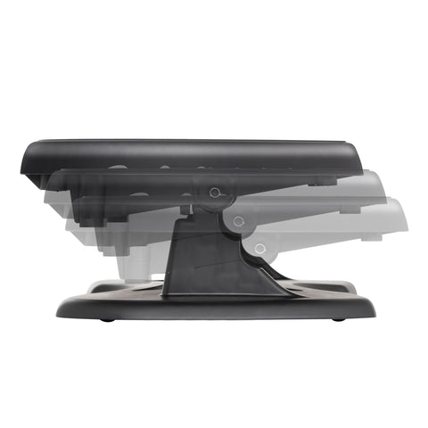 Unilux Nymphea Ergonomic Footrest – Adjustable Height & Tilt, Anti-Slip, Black, 42 x 32 cm