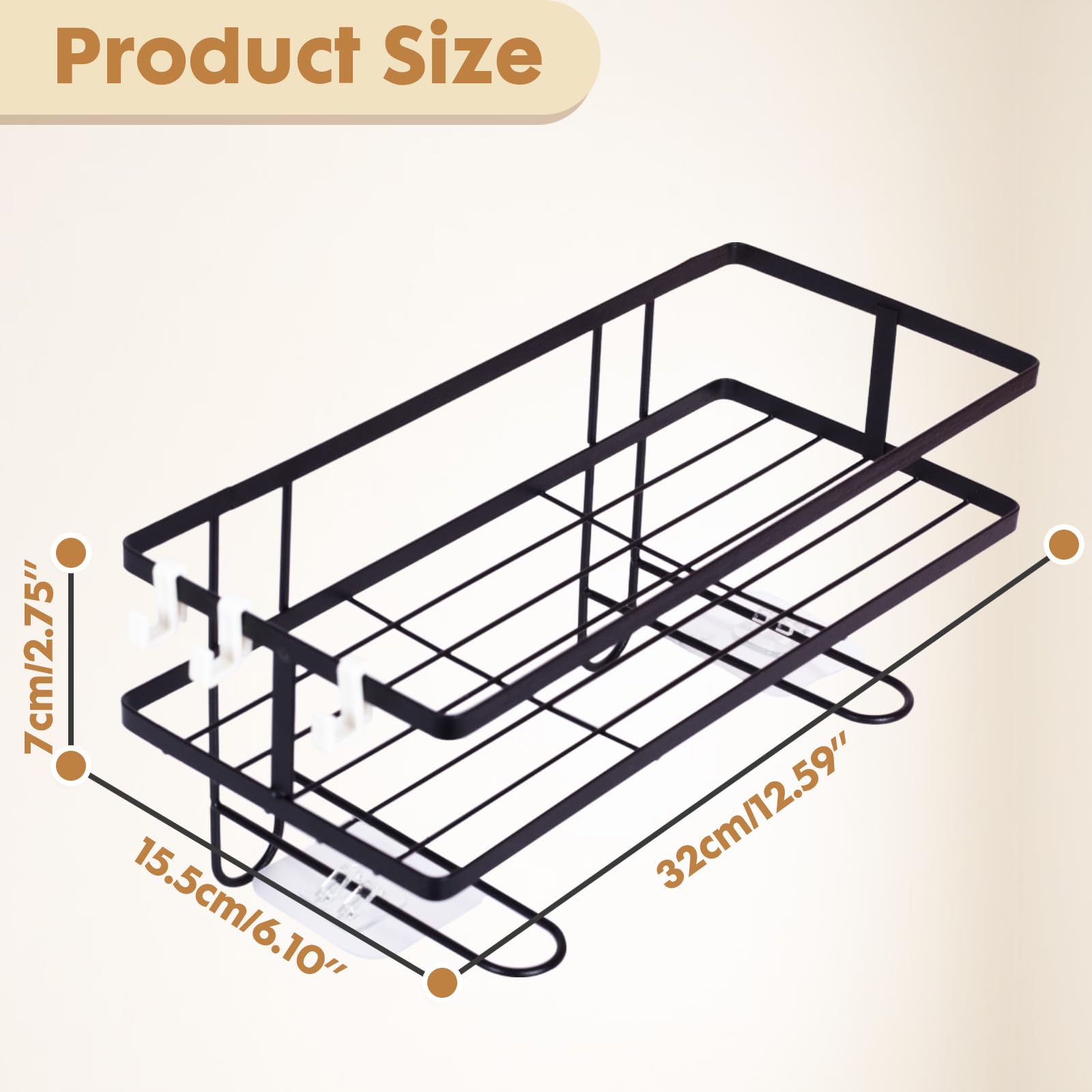 Pinkgarden Over-the-Toilet Storage Shelf, Large Capacity Bathroom Organizer, No-Drill Installation, Rust-Resistant Thick Steel