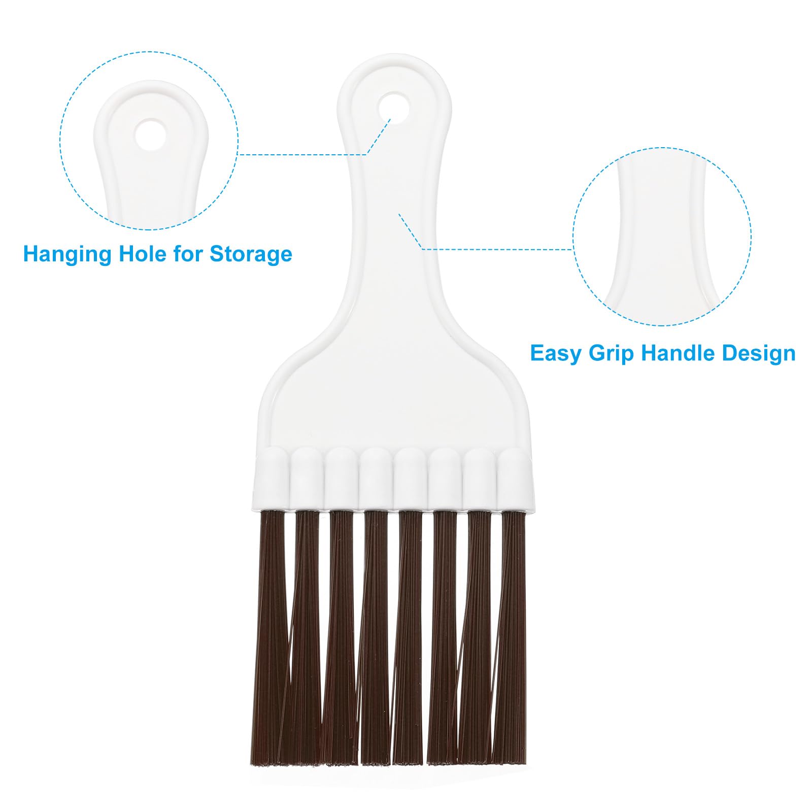 PATIKIL Air Conditioner Fin Comb, 2Pcs Plastic Whisk Brush Condenser Cleaning Brush Refrigerator Coil Fin Cleaner Radiator Repair Tool for AC
