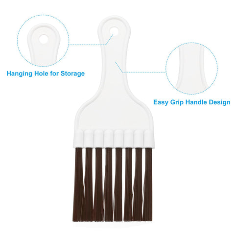 PATIKIL Air Conditioner Fin Comb, 2Pcs Plastic Whisk Brush Condenser Cleaning Brush Refrigerator Coil Fin Cleaner Radiator Repair Tool for AC