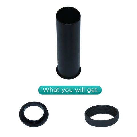 Waste Adapter Tube G1 1/4’’ (40mm) to 32mm Matte Black