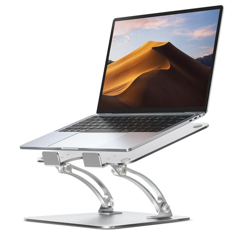 Nulaxy Ergonomic Adjustable Laptop Stand for Desk, Dual Foldable Design