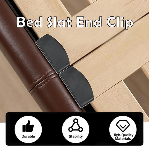 HANZMQIYJJ Bed Slat Holders, Bed Slat Caps, Side Slat Holders Replacement for Single Double, King, Queen Size Beds- Plastic Replacement (Black 55mm)