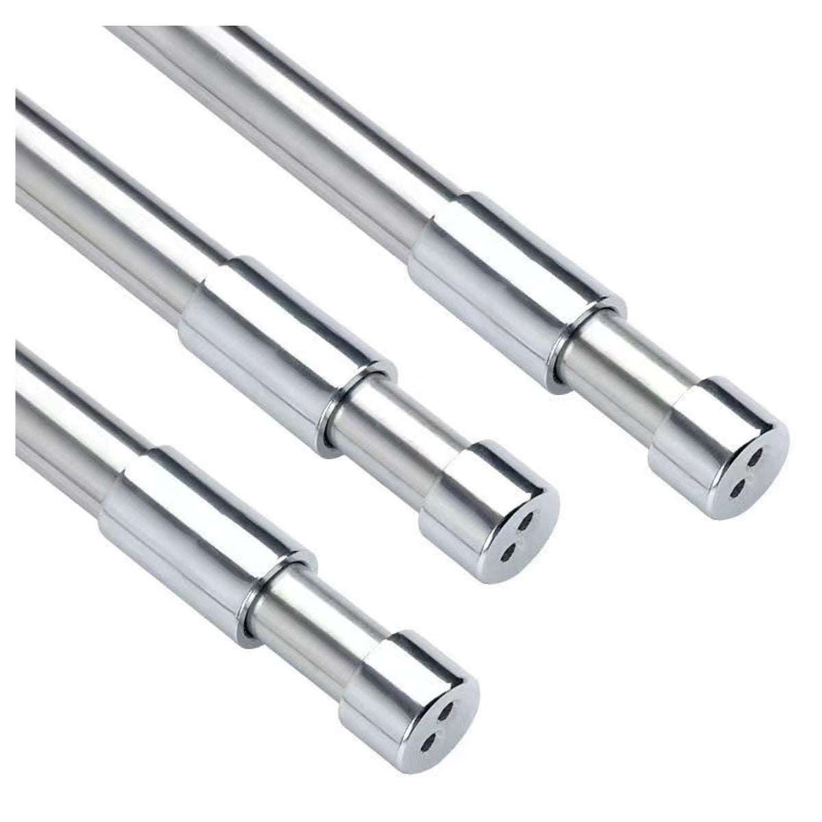 GSHUR 40-65cm Extendable Wardrobe Rail, Stainless Steel Clothes Rail Pole with Screws, Adjustable Wardrobe Rail for Wardrobe, Shower, Balcony, Windows