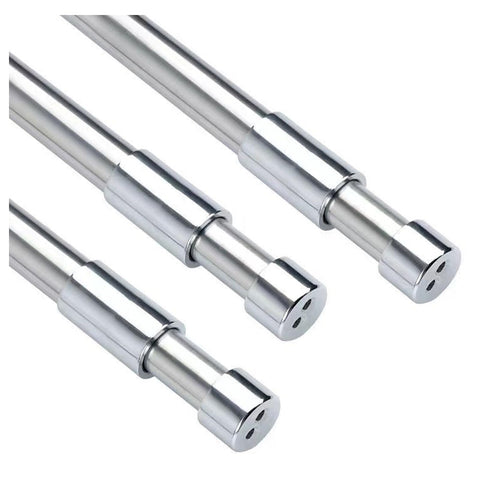 GSHUR 40-65cm Extendable Wardrobe Rail, Stainless Steel Clothes Rail Pole with Screws, Adjustable Wardrobe Rail for Wardrobe, Shower, Balcony, Windows