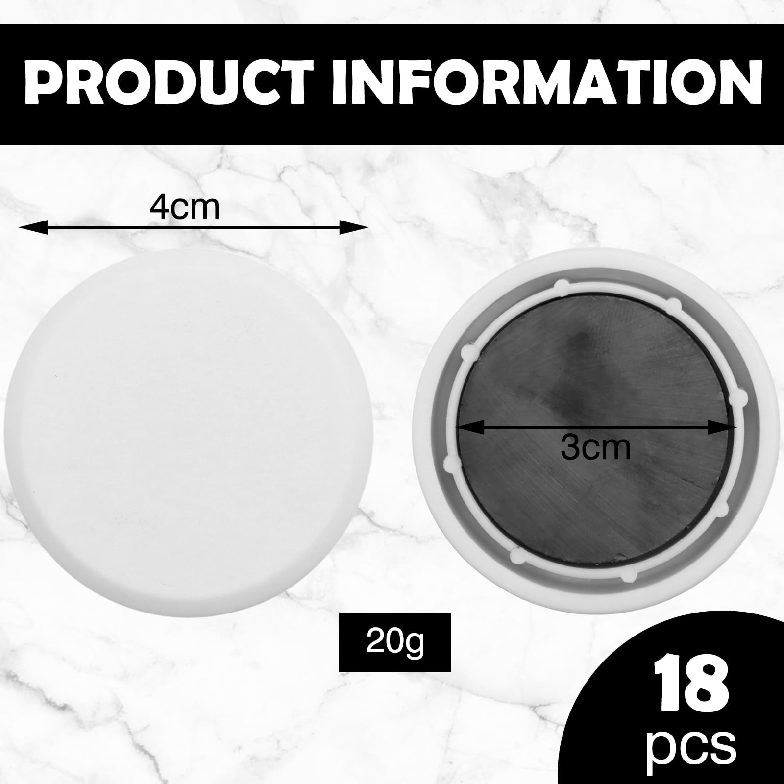18 Pcs Magnetic Shower Curtain Weights, Strong Shower Curtains Magnets Curtain Weights Bottom No Sew