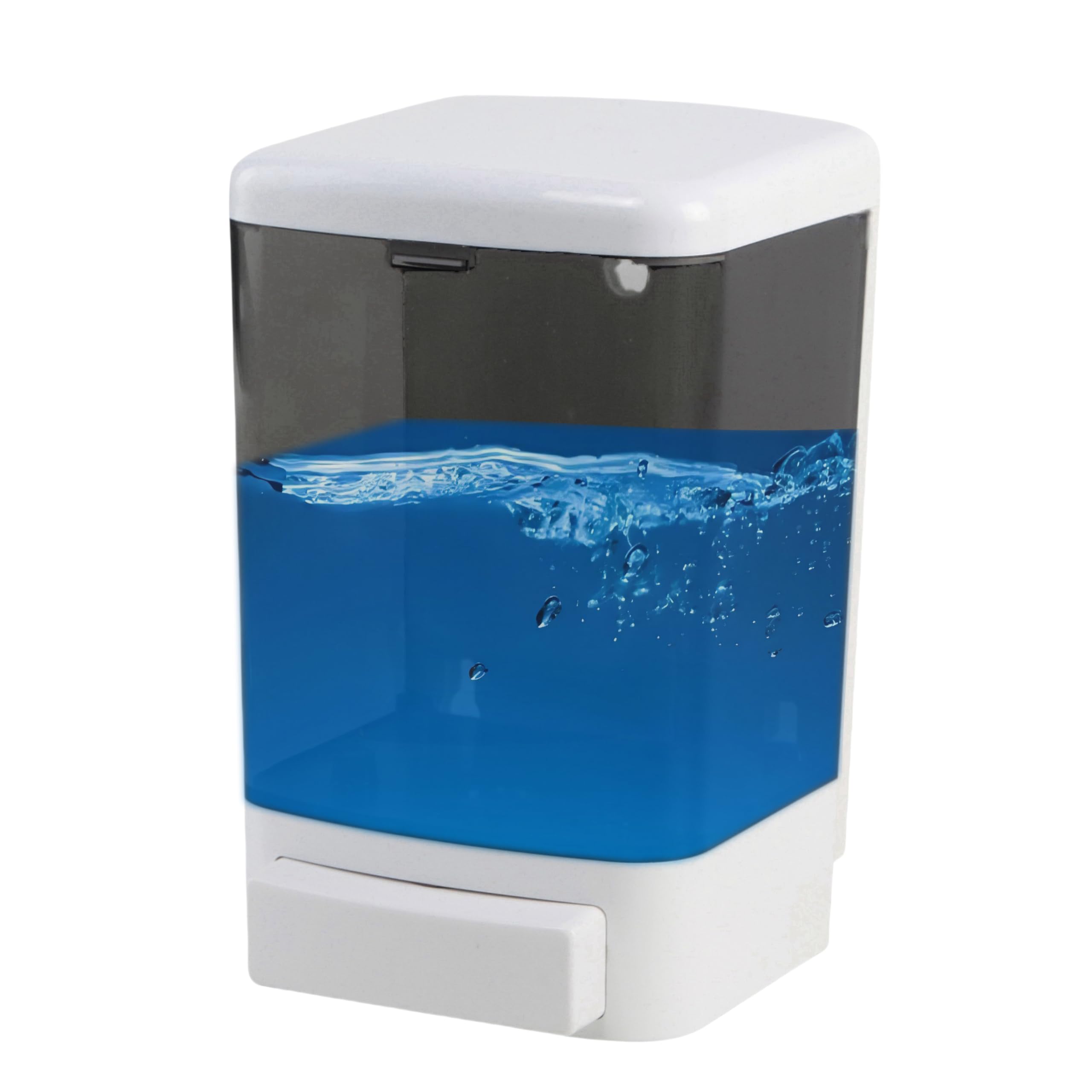 Manual Soap Dispenser Kitchen Bathroom Wall Mounted Soap Dispenser Commercial Soap Dispenser for Liquid Containers Shampoo Gel Chamber Plastic