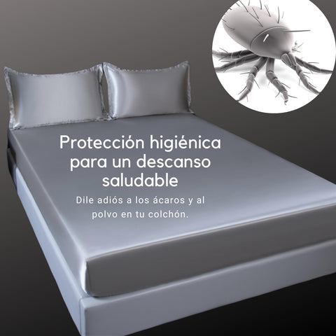 QWell® Mattress Protector | Breathable Cover with Zip | Up to 30 cm Height | Protects Against Mites, Dust, Sweat | Anti-Allergic | Not Waterproof