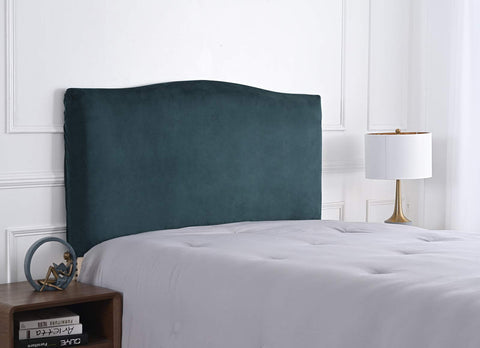 Meigeh Bed Headboard Cover Velvet Headboard Slipcovers Stretch Headboard Protector Headboard Cover for single double king size beds