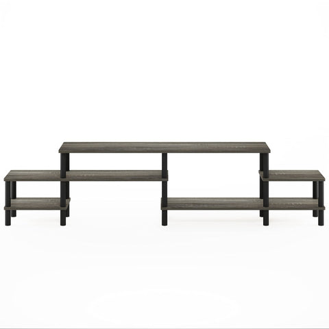 Furinno TURN-N-TUBE TV Stand, Grand Entertainment Center, TV Console for TV up to 55 Inch, for Living Room, Bedroom, French Oak