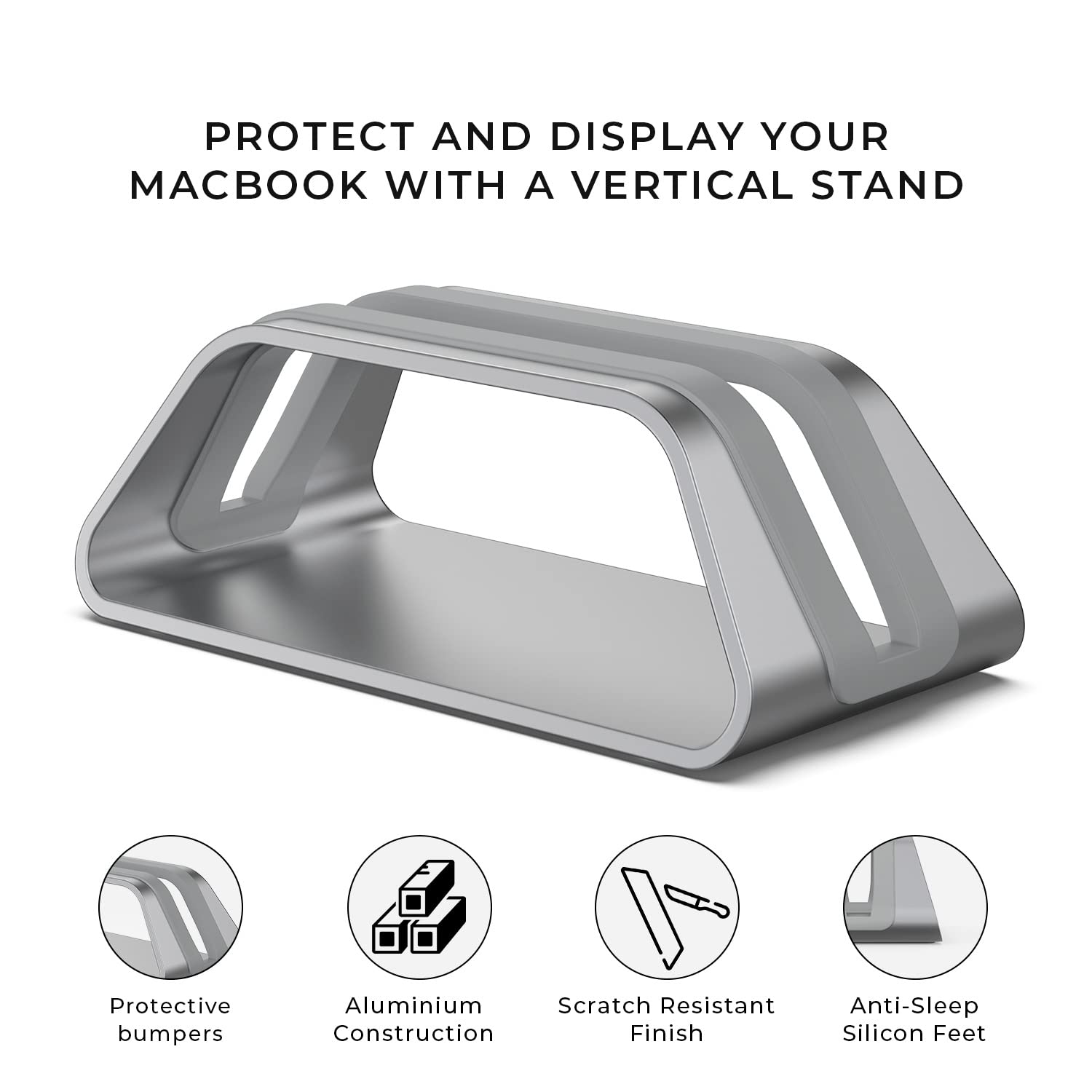 HumanCentric Vertical Laptop Stand Compatible with MacBook Pro & Air