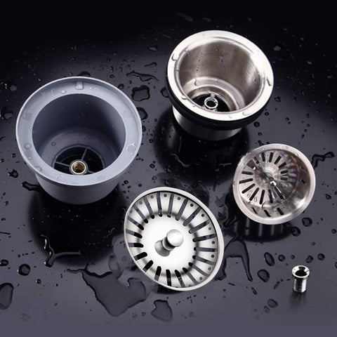1 PC 84mm Kitchen Sink Plugs, Stainless Steel Kitchen Sink Strainer Plug Waste Stopper Sink Strainer Replacement Sink Plug Basket Strainer Sink Drain