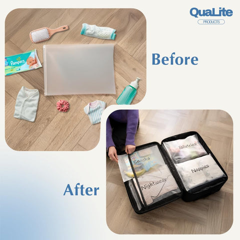 22 x Maternity Hospital Bag Organiser Pouches - Labelled Maternity Bags