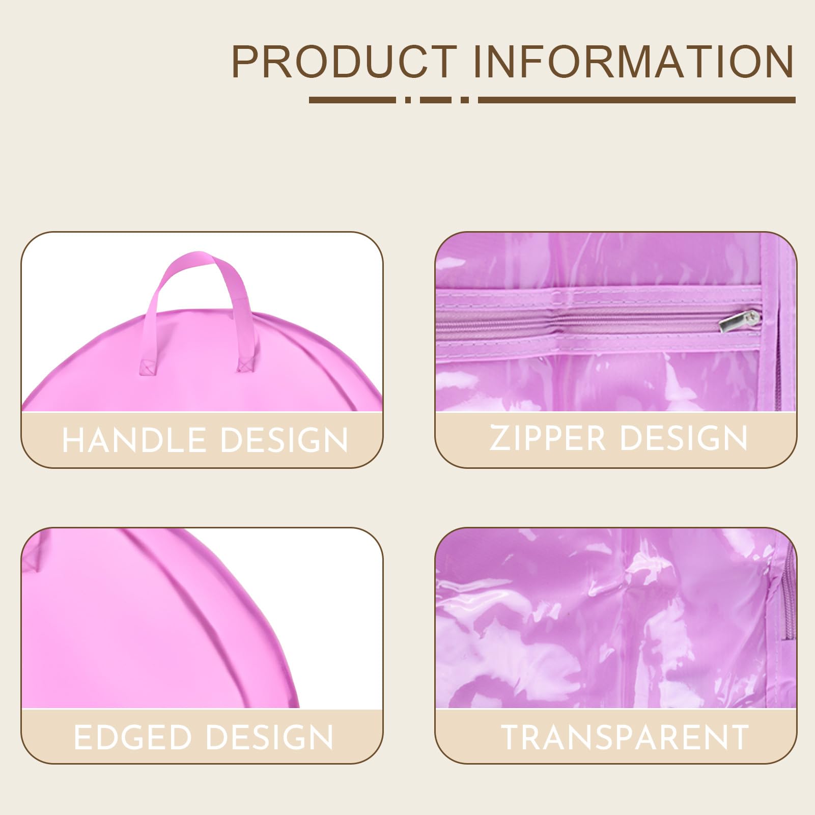 2 Pack 39.37 Inch Dance Costume Bag for Dancers, Hanging Garment Bags with Multiple Pockets, Clear Storage Organizer for Costumes