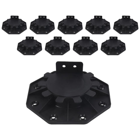 10 Pack Adjustable Decking Pedestals 30-60mm Height Deck Supports