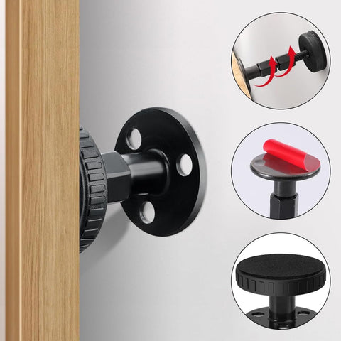 4-Pack Adjustable Threaded Headboard Stoppers, 30-110mm Bed Frame Anti-Shake Stabilizer Kit - Universal Furniture Fixer for Stopping Bed, Cabinet