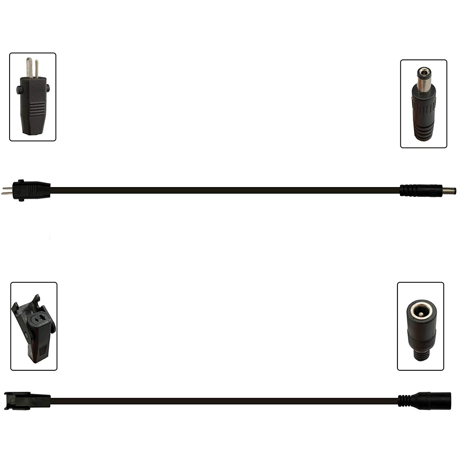 STAIGO DC to Flat-Round Pin Transformer Cable Used for Electric Recliner Lift Chair Sofa Transformer Power Supply Recliner Battery Transform Cable