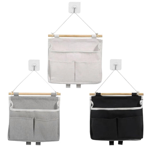 OODJVN 3 Storage Bags With Hooks, Hanging Storage Bags, Porch Storage Bags, And Home Decoration Bags.