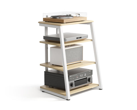 FITUEYES HIFI Stand Record Player Stand, Load Capacity 50KG, Nature