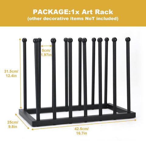 ForgeVale Art Storage Rack for Canvas & Drawing Boards, Adjustable Canvas Organiser Stand, Space Saving Art Rack for Studio, Classroom & Home