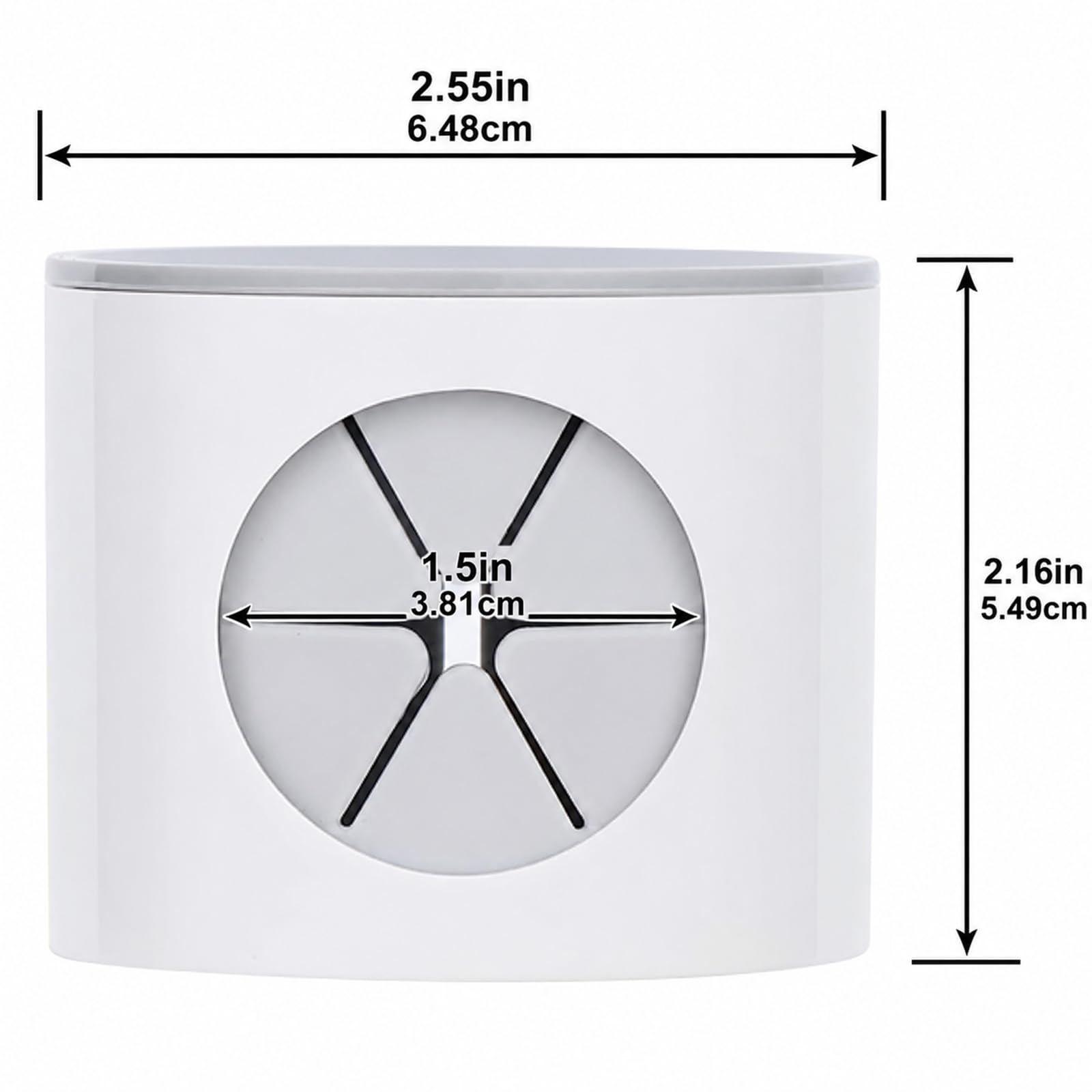 2Pcs Wall Mounted Electric Toothbrush Holder, No Drilling Self Adhesive Organiser with Drain Holes, Removable Toothbrush Storage Caddy