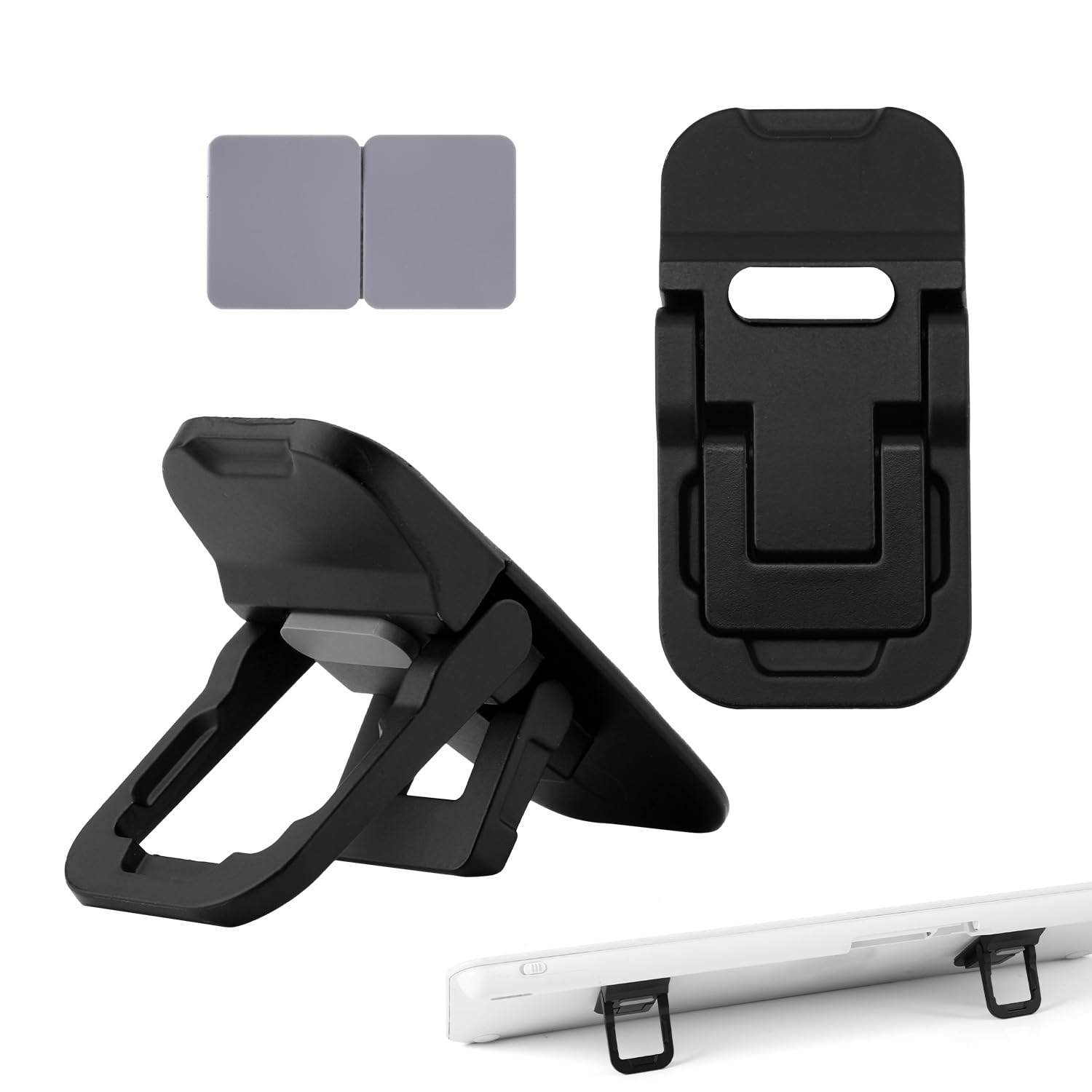 2pcs Flip Computer Keyboard Stand for Desktop, Mini Laptop Cooling Leg Rack Invisible Heightened Dual Tilted Adjustable Keyboard Feet Riser Ergonomic