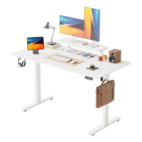 Agilestic Eletric Height Adjustable Desk, Movable Monitorstand, 140x60cm