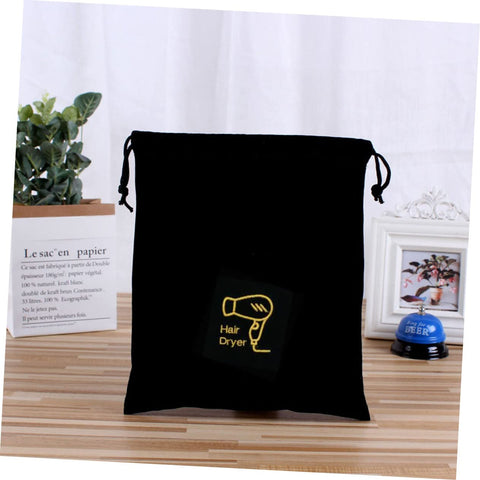 Alipis Drawstring Hair Dryer Pouch Travel Portable Storage Bag for Home Gym Reusable Hair Dryer Holder Safe Drawstring Closure