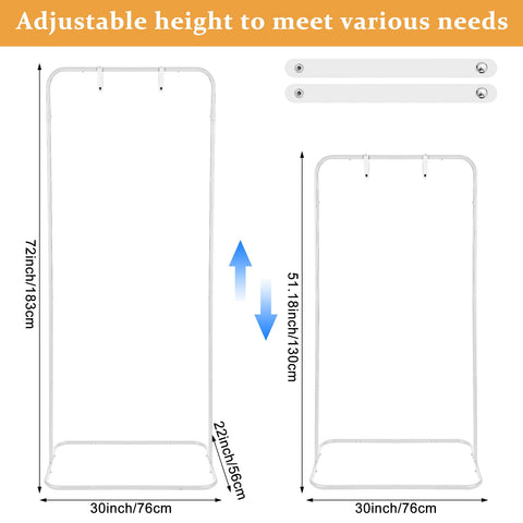 YEXEXINM Wedding Sign Holder Adjustable Height Black Metal Welcome Sign Stand with 4 Leather Hanging Straps Heavy Duty Easel Stand for Seating Charts