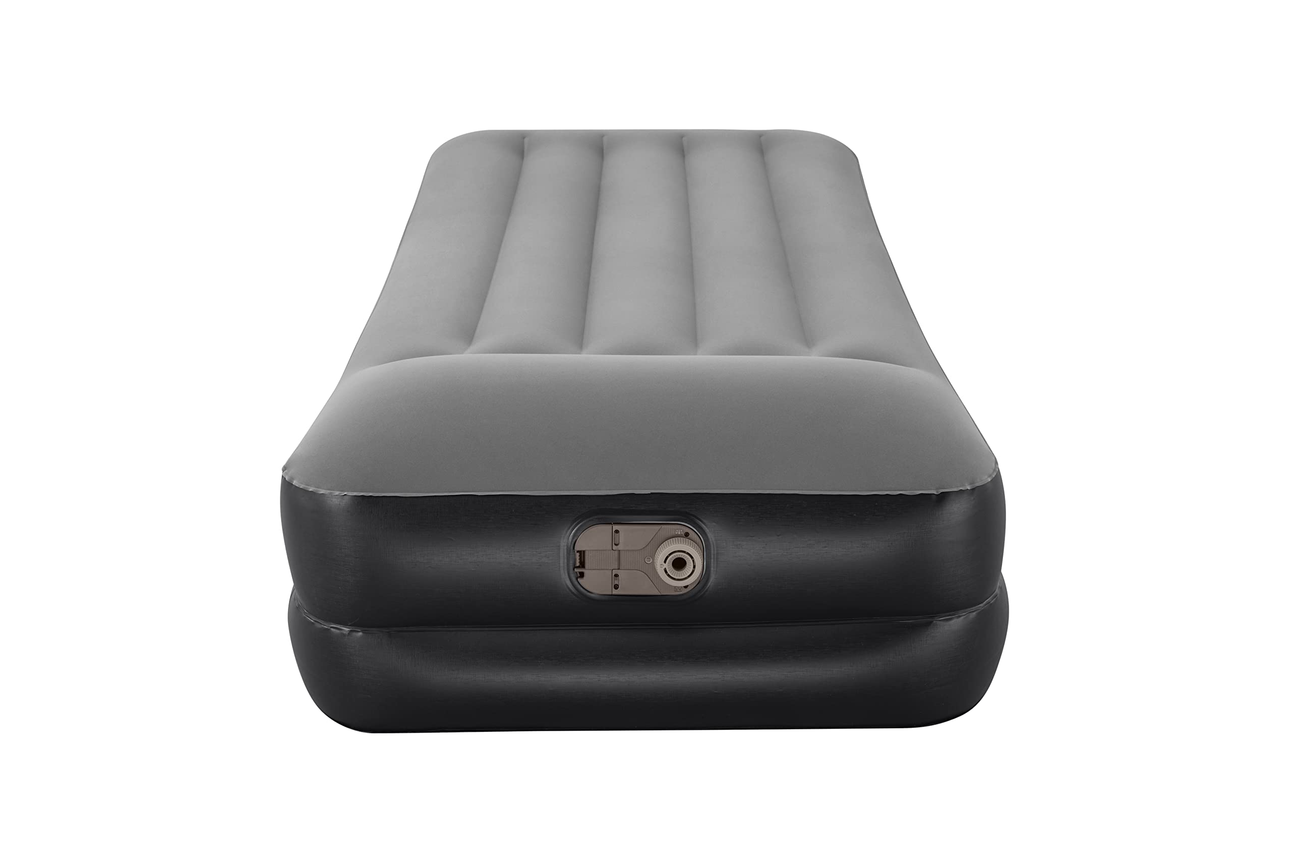 Bestway | Tritech Air Mattress, Twin Size with Built in AC Pump | Durable Inflatable Mattress with Fast Inflation and Storage Bag, Grey