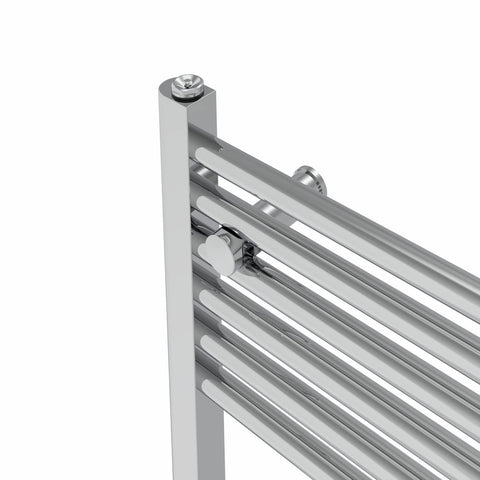Warmehaus Straight Bathroom Heated Towel Rail Warmer 1800x500mm Chrome