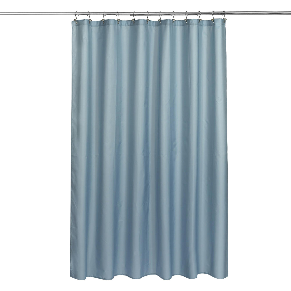 N&Y HOME Fabric Shower Curtain or Liner - Light Blue Shower Curtain for Bathroom with Hotel Quality, Machine Washable - Blue Fog, 72x72