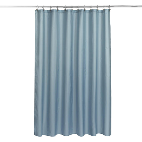 N&Y HOME Fabric Shower Curtain or Liner - Light Blue Shower Curtain for Bathroom with Hotel Quality, Machine Washable - Blue Fog, 72x72
