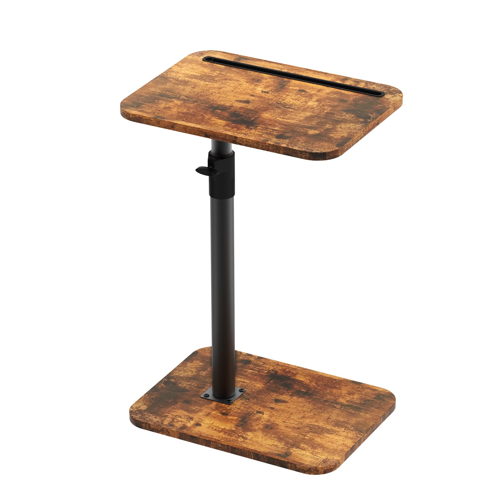 MOXYOY C-Shaped Side Table, Sofa Table, Coffee Table, Adjustable Height & 360° Swivel, Modern Small Table, Couch End Tables That Slide Under for Sofa