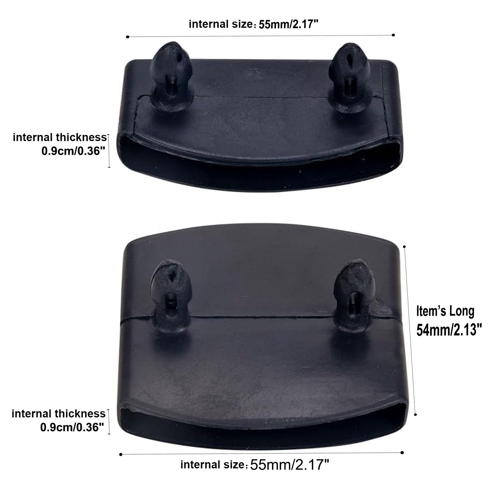 36 Pcs Bed Slat Holders Kit - Plastic Bed Slat Caps & Centre Caps - Side Slat Brackets (55mm x 9mm Inside)