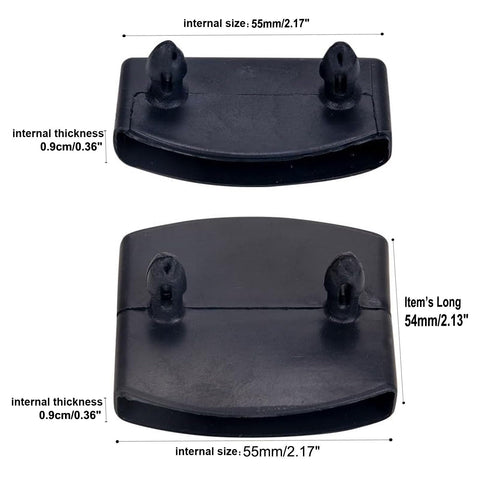 36 Pcs Bed Slat Holders Kit - Plastic Bed Slat Caps & Centre Caps - Side Slat Brackets (55mm x 9mm Inside)