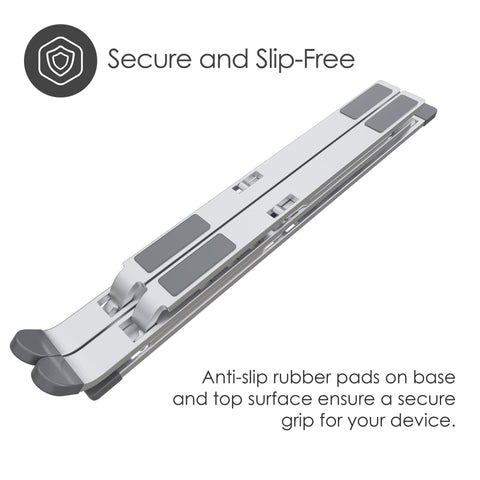 Desire2 Foldable X Plus, Height-Adjustable Notebook and Computer Stand, Aluminium Alloy Stand, Stylish Home Office Accessory, Tablet and Laptop Holder