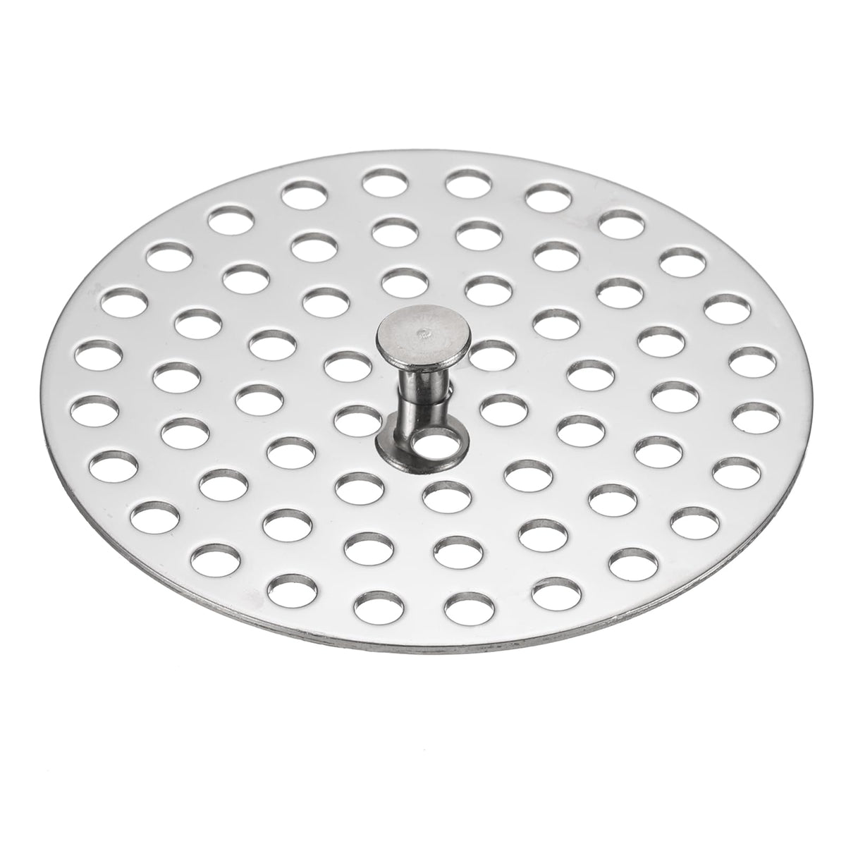 sourcing map Shower Drain Hair Catcher, 3 inch Stainless Steel Round Floor Drain Cover Anti-Clogging Protection Cover Replacement for Furniture