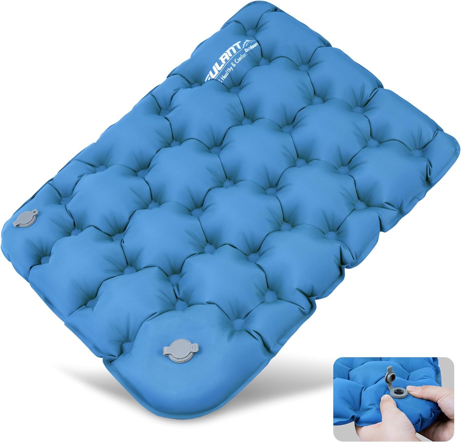 EULANT Hand-Press Inflatable Seat Cushion,Waterproof Air Cushion,Portable Sit Mat Pad for Camping Walking Hiking Travel Fishing Boating Flying